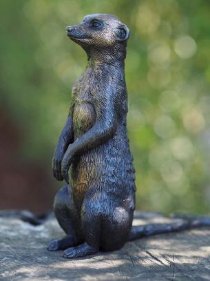 Bronzefigur Erdmännchen